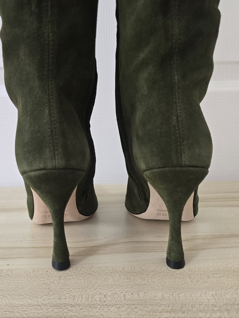Staud Cami Suede Olive Green Knee High Boots NWOB Size 39/US 8.5 - Picture 8 of 13